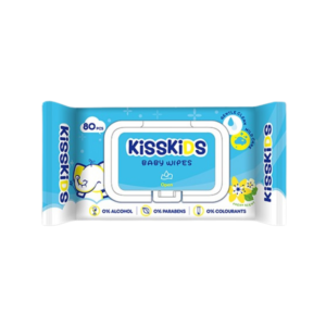 KissKissKids Baby Wipes Fragrance Free (80 PCS) - Dubai Mart B2B