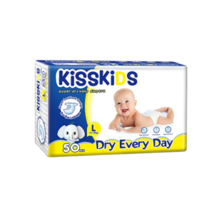 KissKids Super Dry Baby Diapers L - Dubai Mart B2B