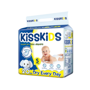 KissKissKids Super Dry Baby Diapers S (20 PCS) - Dubai Mart B2B